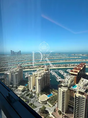 استوديو بالم تاور | مفروش | إطلالة بانورامية على المارينا والبحر