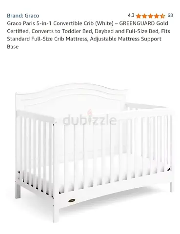 Graco brand Baby crib with mattress