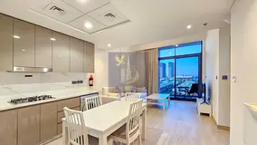 Furnished 1BR | Burj and Lagoon View | Smart System