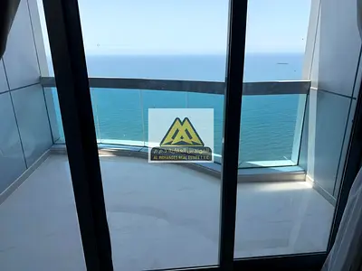 One of the Most Luxurious Apartments in Ajman Corniche Towers | First Row Sea View | Sea and City View | Spacious Luxury Layout | Balcony