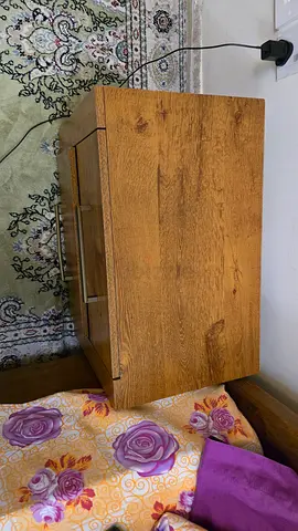 PANHOME Queenbed with 2 side tables