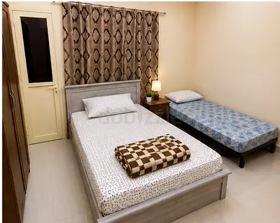 Executive bed space in big studio apartment