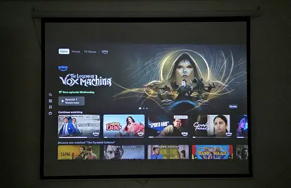 Projector with 120 inch Projector Screen for 1200