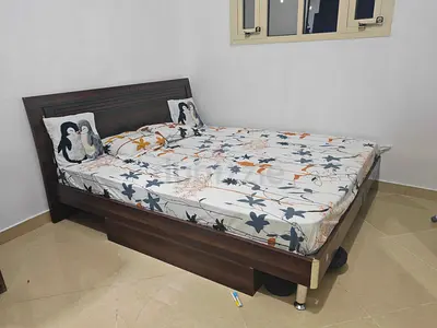 Super king size Wooden bed for sale with storage space