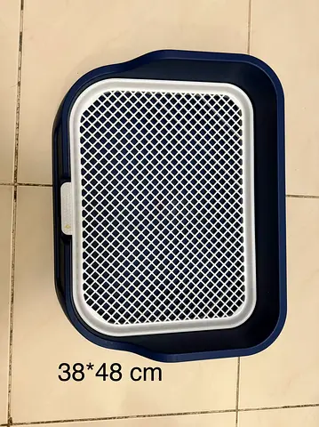 Used Large Cat/Small Dog Training Litter Tray with Grid (38x48 cm)