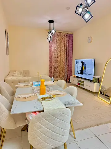 Furnished one-bedroom apartment for monthly rent in Sharjah, Al Rolla area. New building with bathr