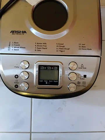 Arshia bread maker