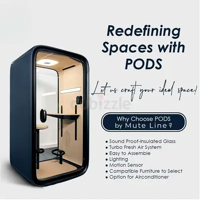 Soundproof Office Pod / Meeting Booth by Mute Line