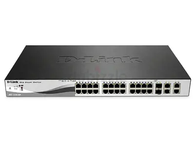 D-Link DES-1210-28P - 24-port Fast Ethernet PoE/PoE+ Smart Switch
