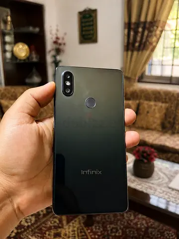 Infinix smartphone - good condition, dual rear camera, fingerprint