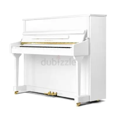 White Upright Piano — Excellent Condition