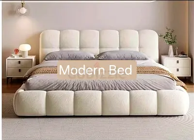 Modern King Size Bed – High Quality with Mattress
