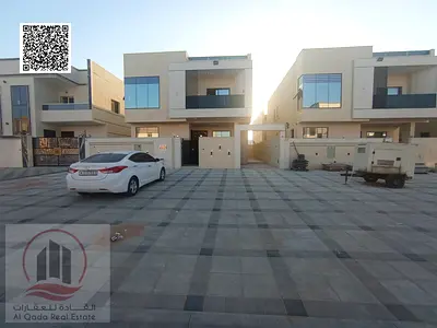 For sale, a villa in Ajman Al Zahia, 5 master rooms, a Majles room, a hall, and a maid’s room, freehold for all nationalities,