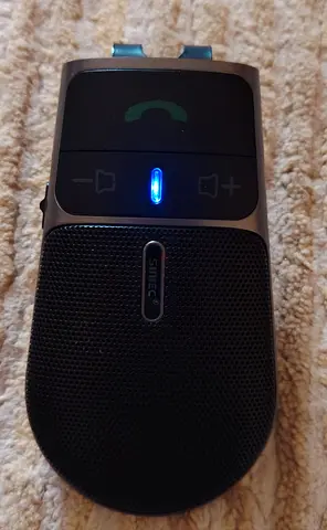 Portable Bluetooth Car Speakerphone with Clip - Works, Good Condition