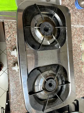 Used 2-Burner Stainless Steel Gas Stove - Compact Countertop