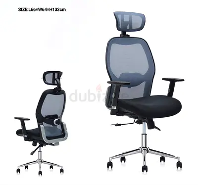 Ergonomic Mesh Office Chair with Headrest — Good Condition