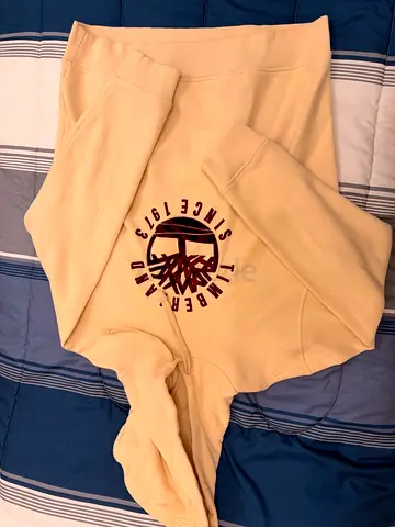 Timberland beige hoodie - size unknown, gently used
