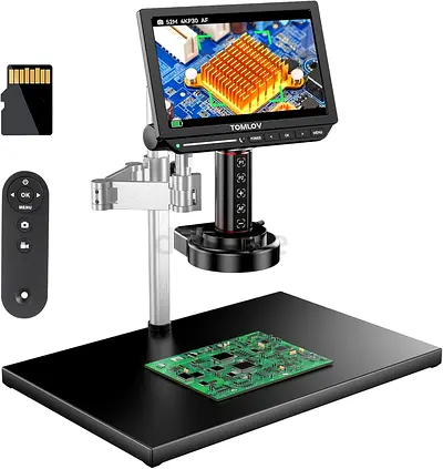 TOMLOV 4K Autofocus Microscope TM4K-AF Max, 10.1 HDMI Digital Microscope