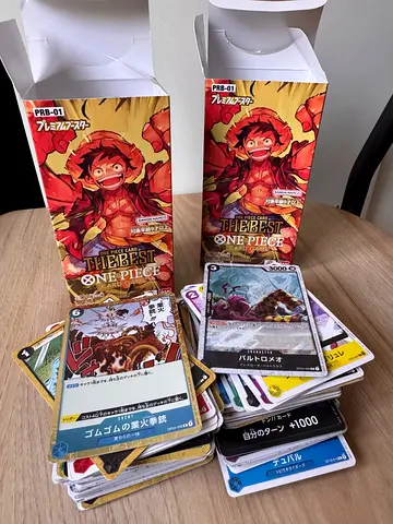 2 OPENED The Best One Piece TCG Boxed Japanese