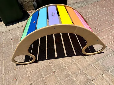 Free: Wooden Rainbow Climber / Rocker – Montessori Balance Toy