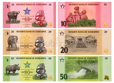 Banknote Zimbabwe Set