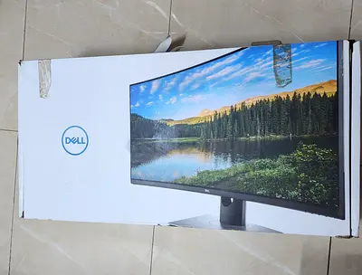 The Dell UltraSharp U3818DW is a 37.5-inch curved IPS monitor featuring WQHD+ (\(3840 \times 1600\))