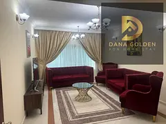 Two bedrooms, a living room, and three bathrooms for monthly rent in Al Khan area, Sharjah