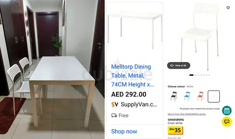 Ikea Table and Chairs for Sale
