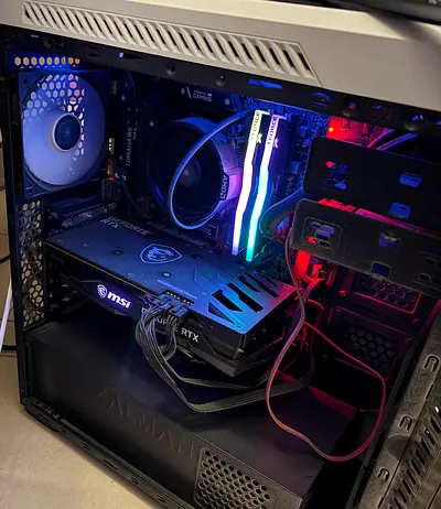 Custom Gaming Desktop with MSI RTX 3060ti