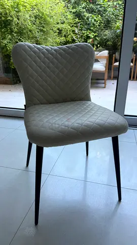 Marina Leather White Dining Chair