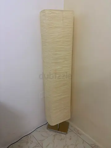 Slim cream floor lamp - excellent condition