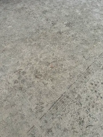 Light grey vintage-style area rug - gently used