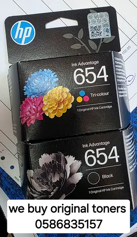 HP Ink 654 Original (we buy original toners ink)