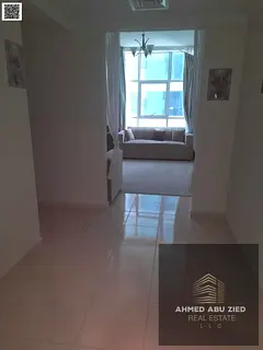 Spacious 2BR+Hall for annual rent in Ajman. Features a master bedroom, large living area, modern fin