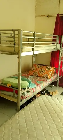 Metal Bunk Bed - Single over Single, good used condition