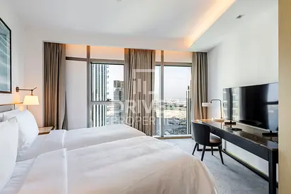 Burj Khalifa and Sea Views | Furnished and Corner