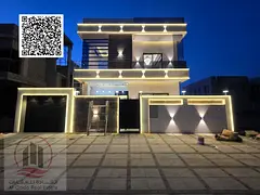 For sale, a villa in Ajman Al Helio, 5 master rooms, a Majles room, a hall, and a maid’s room, fre