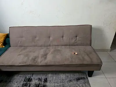 Comfortable sofa bed with sofa cover