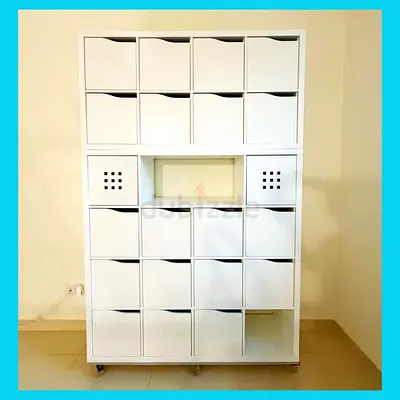 Space-Saving Storage Unit on Wheels – IKEA KALLAX