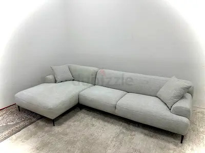 Grey color the loom collection lshape sofa