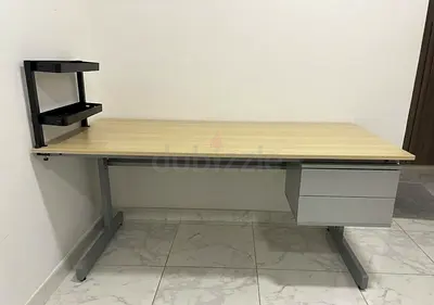 Wooden Work Desk comes with IKEA Desk Organiser