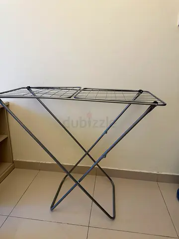 Foldable Metal Clothes Drying Rack - Lightweight, Compact