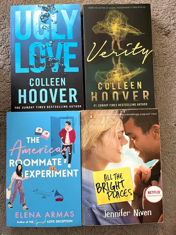 4 pre-owned young adult romance books