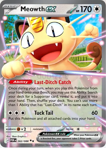 Meowth EX - Perfect Order - Pokemon Card