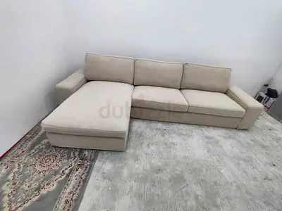 Ikea kivik beige color lshape sofa