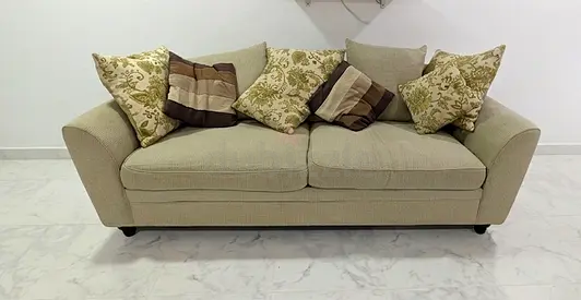 White 3 Seater Sofa