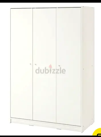 Modern 3 Door White Wardrobe