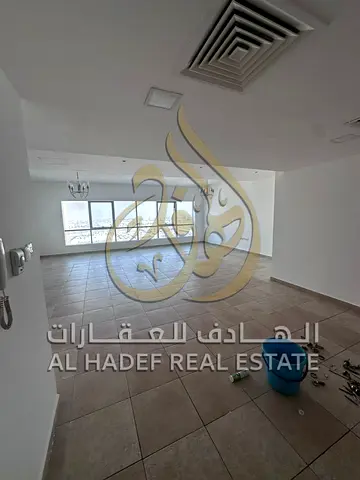 Free air conditioning, parking, gym, and swimming pool | One month free – A beautiful and spacious 3- Bhk in Al Majaz 2, featuring built-in wardrobes.