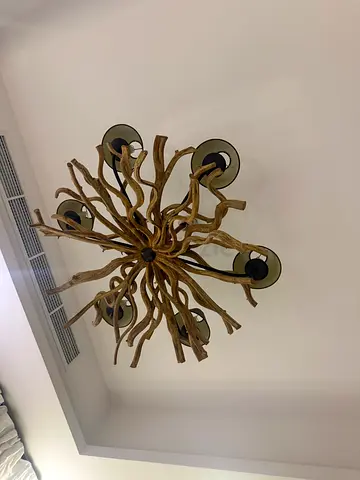 Driftwood-style 6-arm Ceiling Light Chandelier