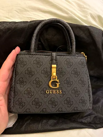 Guess Mini Satchel Bag in Black Monogram — Never used Condition